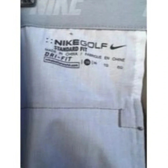 NIKE GOLF Flat Front Dry Fit Shorts Khaki Size 38 - Picture 2 of 4